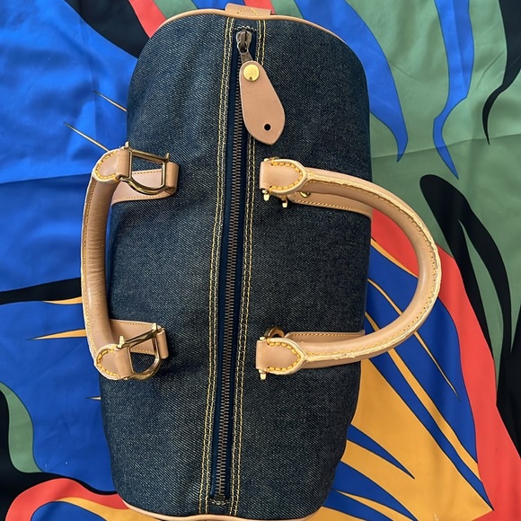 Rare Authentic Preloved Christian Dior Denim Canvas Speedy - Picture 17 of 17